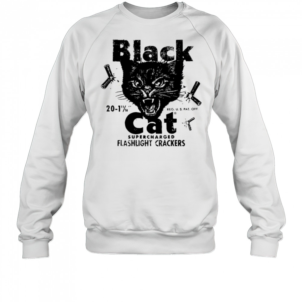 Black Cat Flashlight Crackers Vintage Fireworks Shirt Sweatshirt
