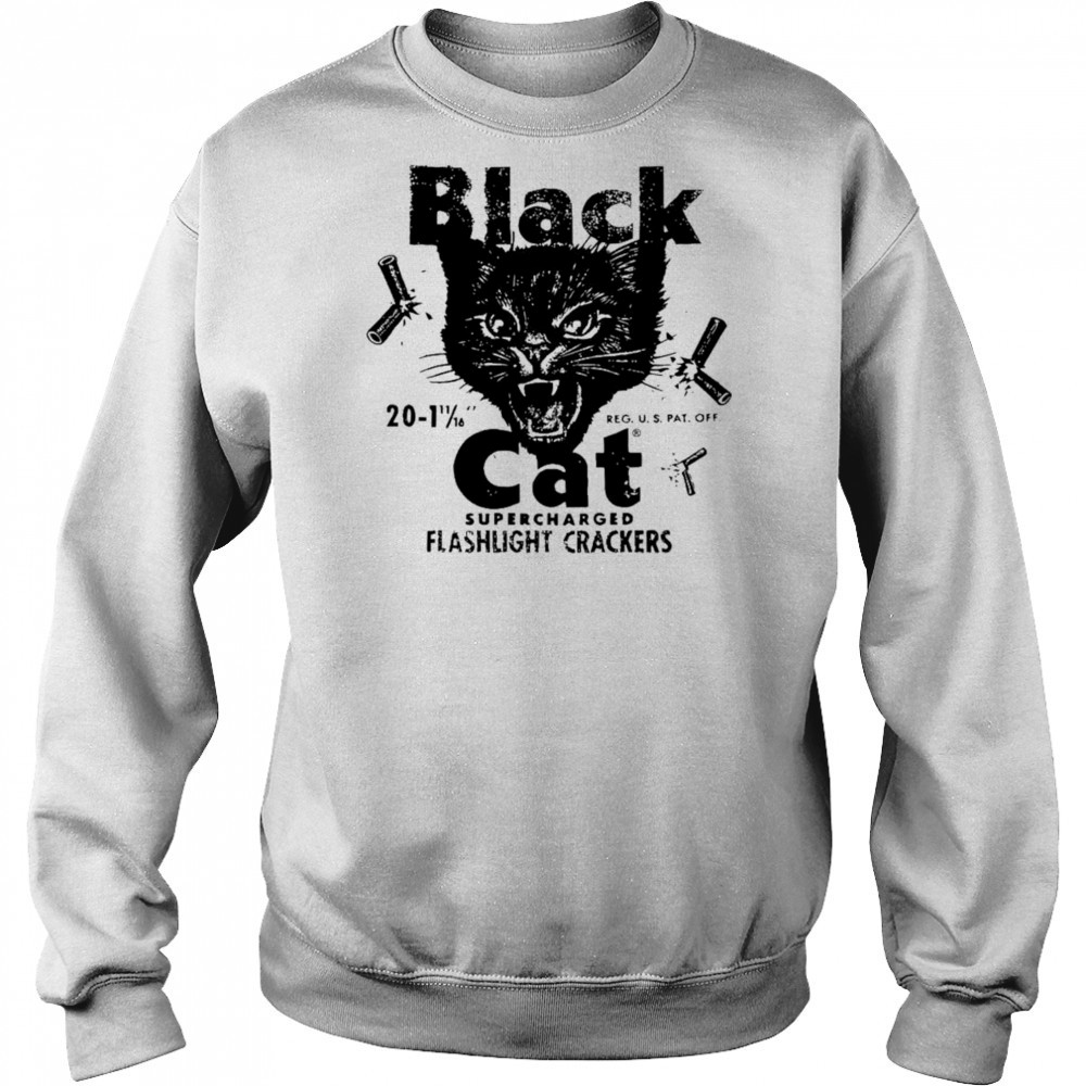 Black Cat Flashlight Crackers Vintage Fireworks Shirt Hoodie