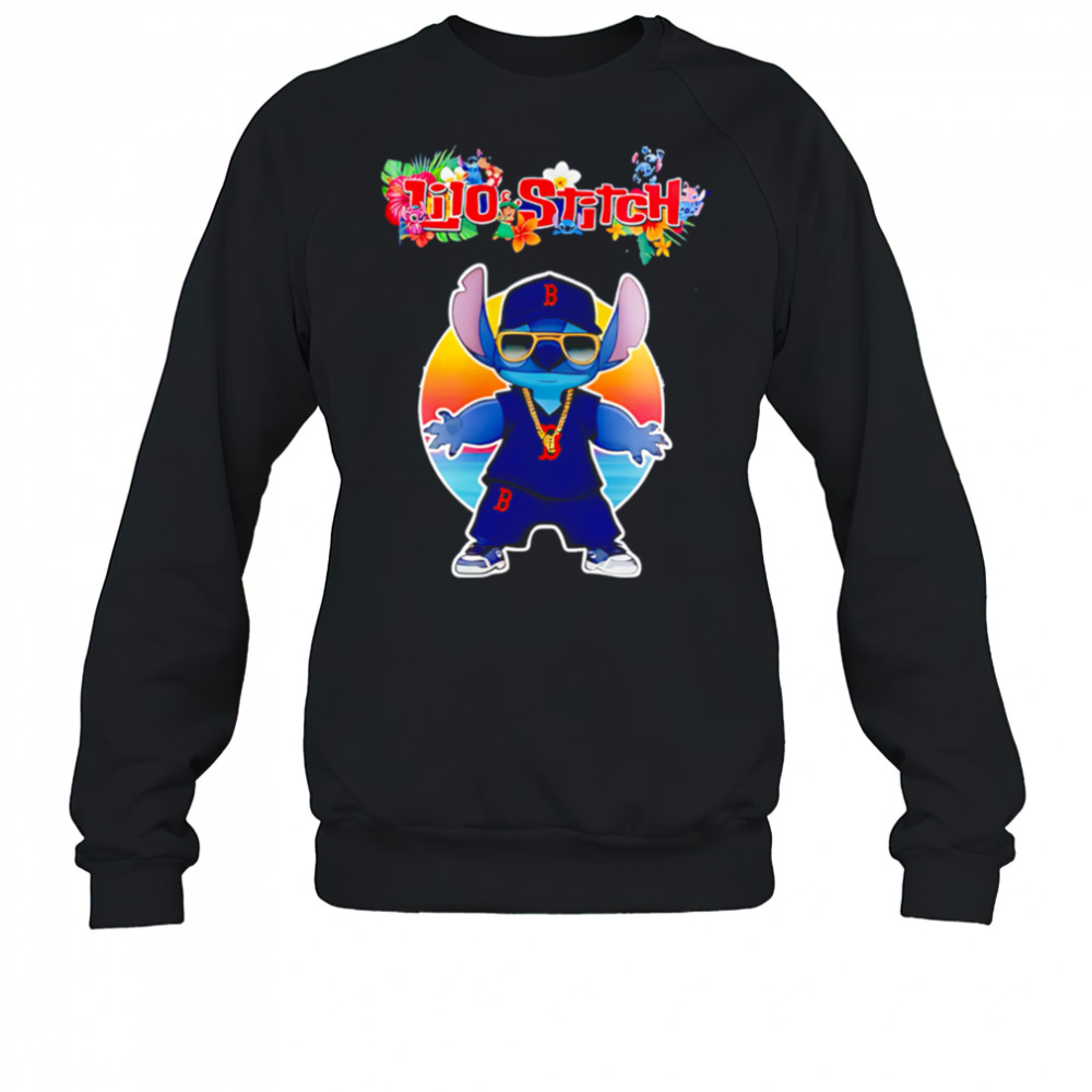 Boston Red Sox x Lilo and Stitch Baseball shirt Sweatshirt