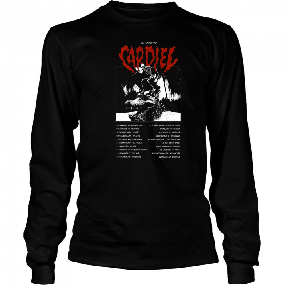 Cardiel East Coast Tour 2025 Poster T-Shirt Long Sleeved