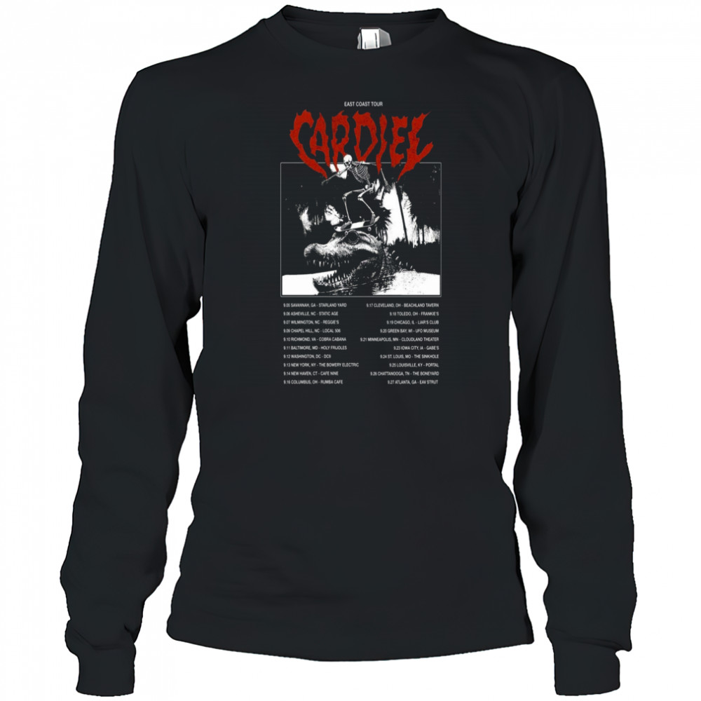 Cardiel East Coast Tour 2025 Poster T-Shirt Long Sleeved
