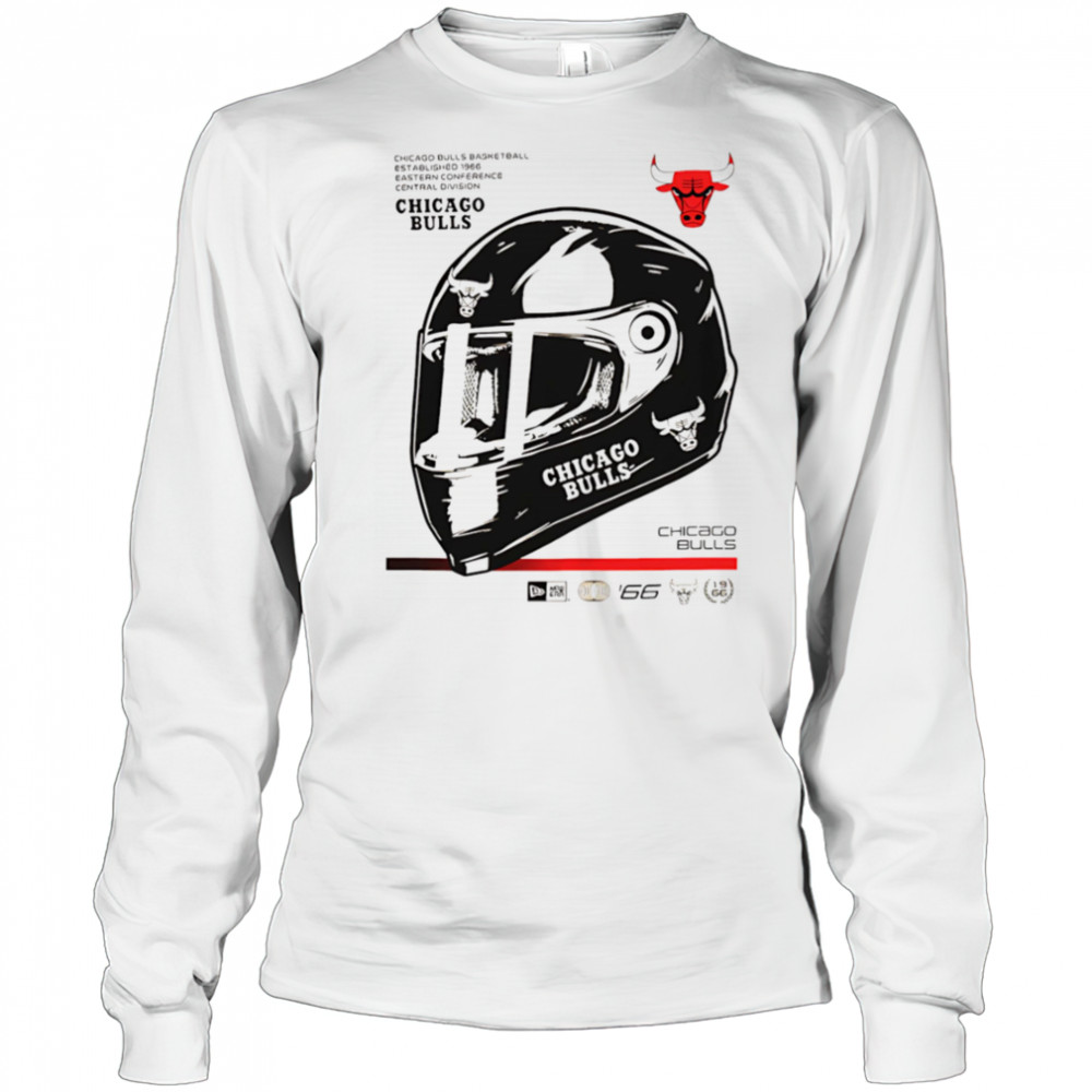 Chicago Bulls Racing Helmet vintage shirt Long Sleeved
