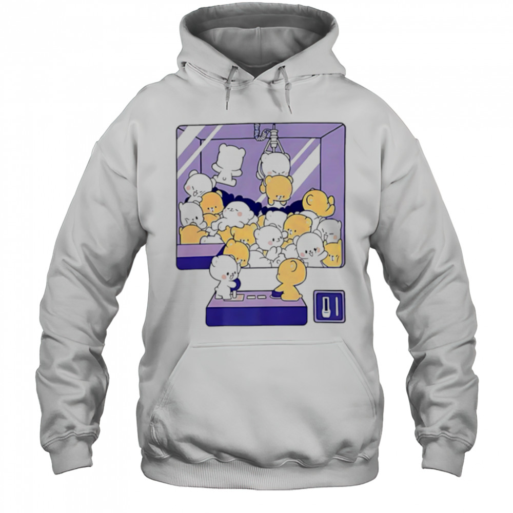 Claw Machine cute pink bears shirt Hoodie