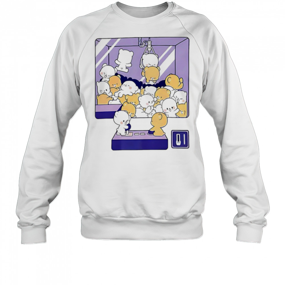 Claw Machine cute pink bears shirt Sweatshirt