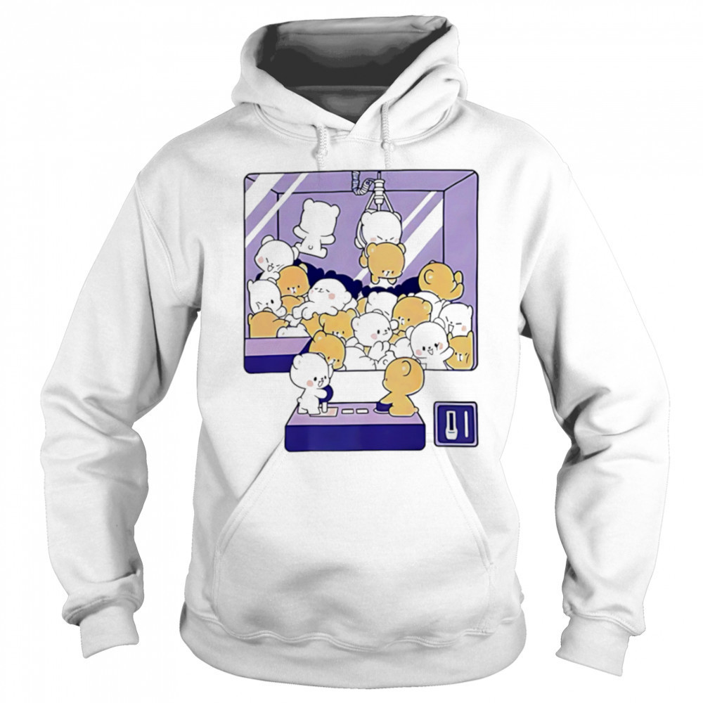 Claw Machine cute pink bears shirt Sweatshirt