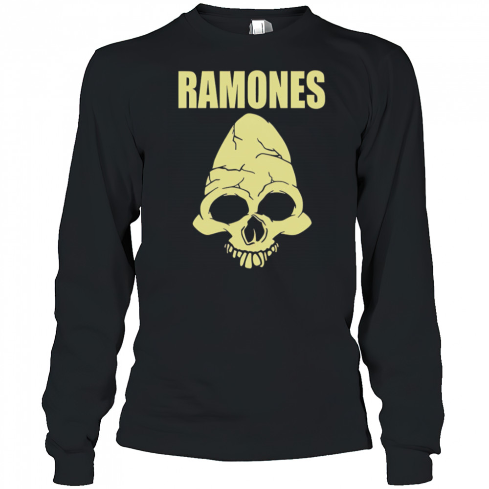 Cm punk wearing ramones skull shirt Long Sleeved