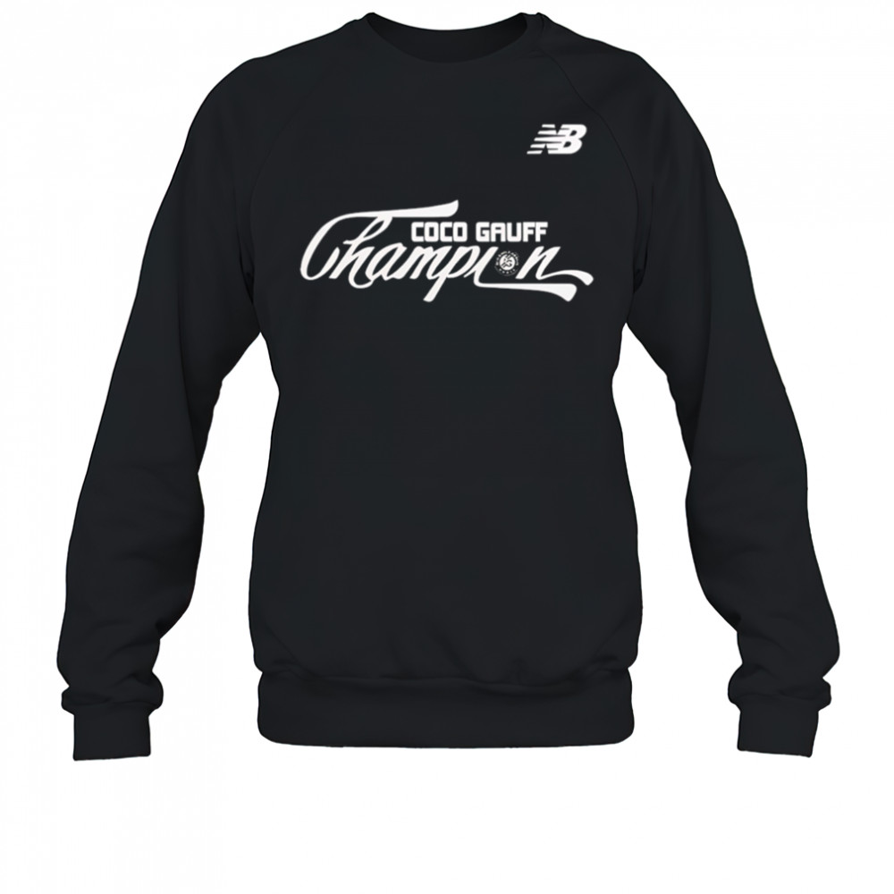 Coco gauff roland garros champions 2025 shirt Sweatshirt