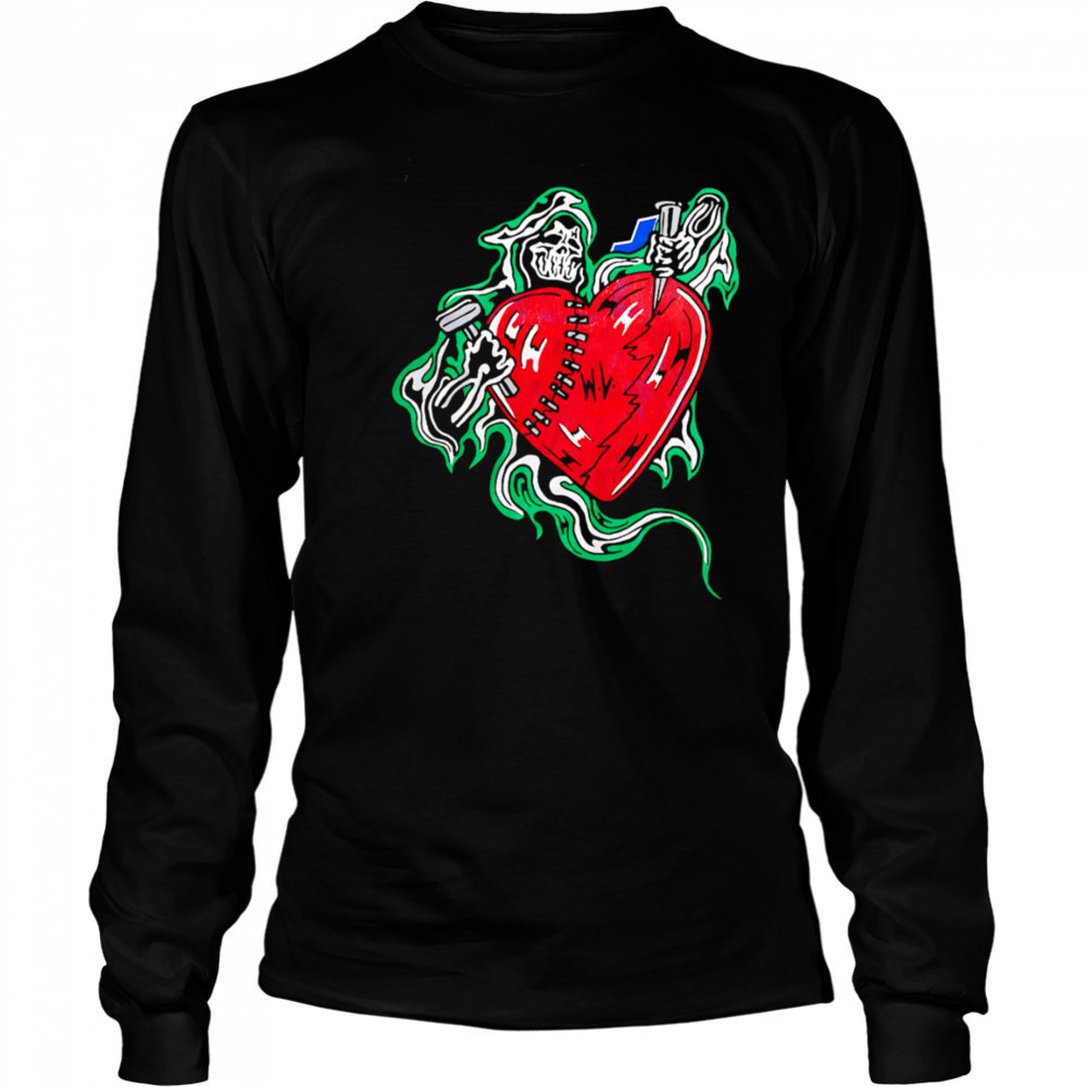 Crumbling Heart Artifact Death shirt Long Sleeved