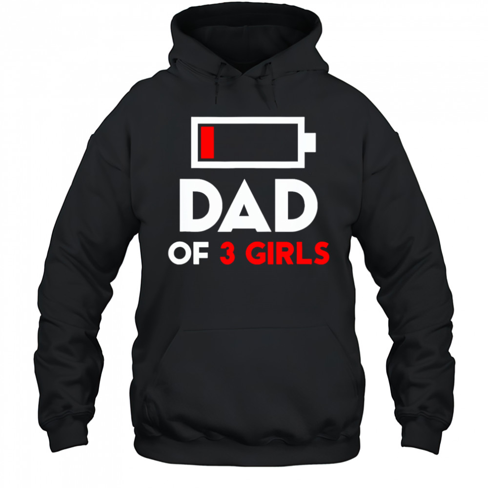 Dad Of 3 Girls Fathers Day shirt Hoodie