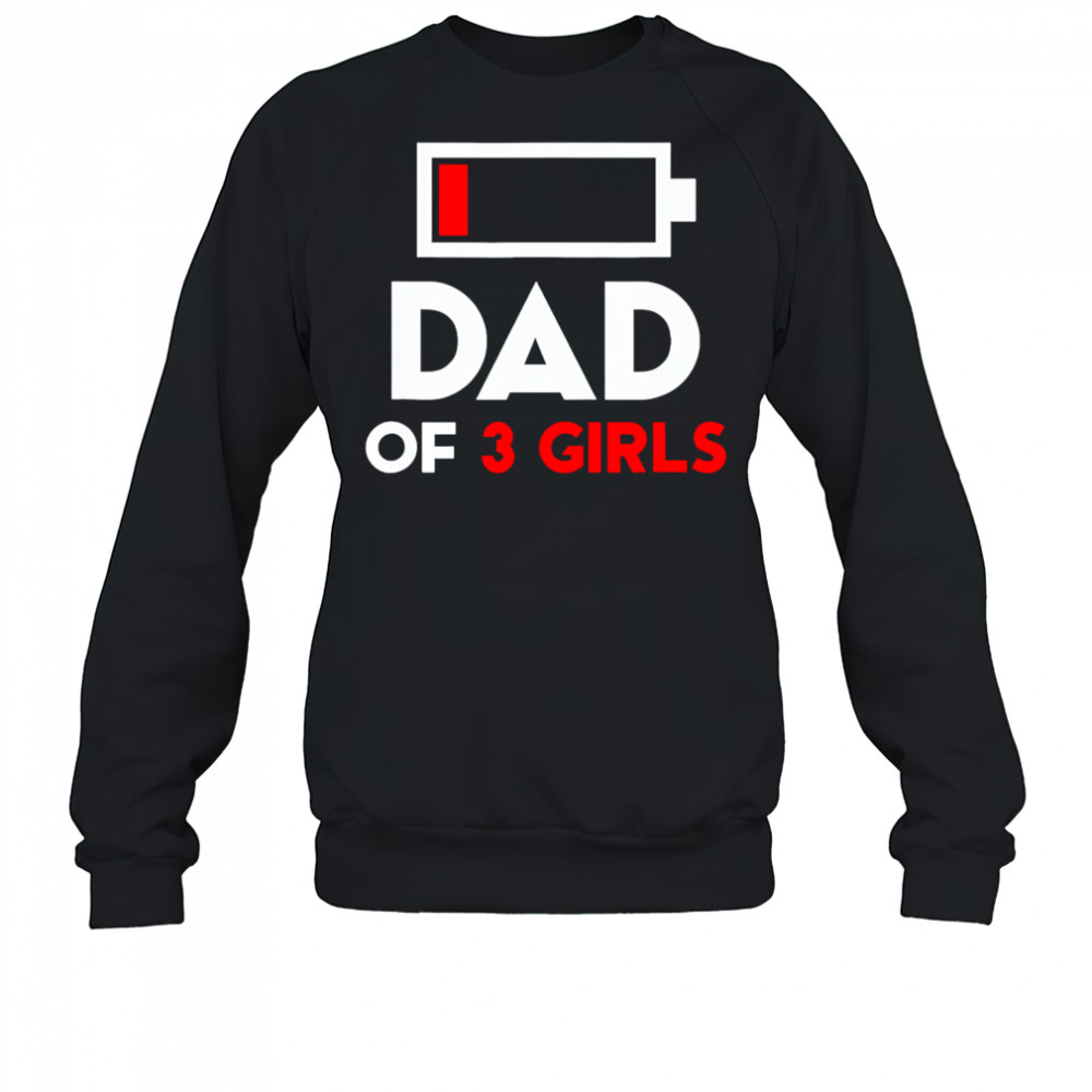 Dad Of 3 Girls Fathers Day shirt Sweatshirt