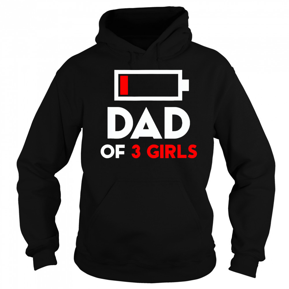 Dad Of 3 Girls Fathers Day shirt Sweatshirt