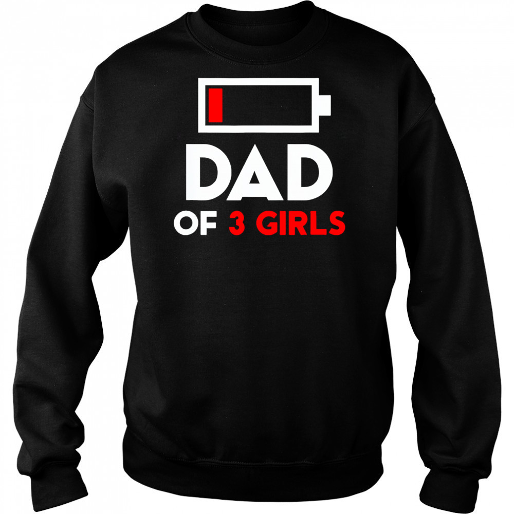 Dad Of 3 Girls Fathers Day shirt Hoodie