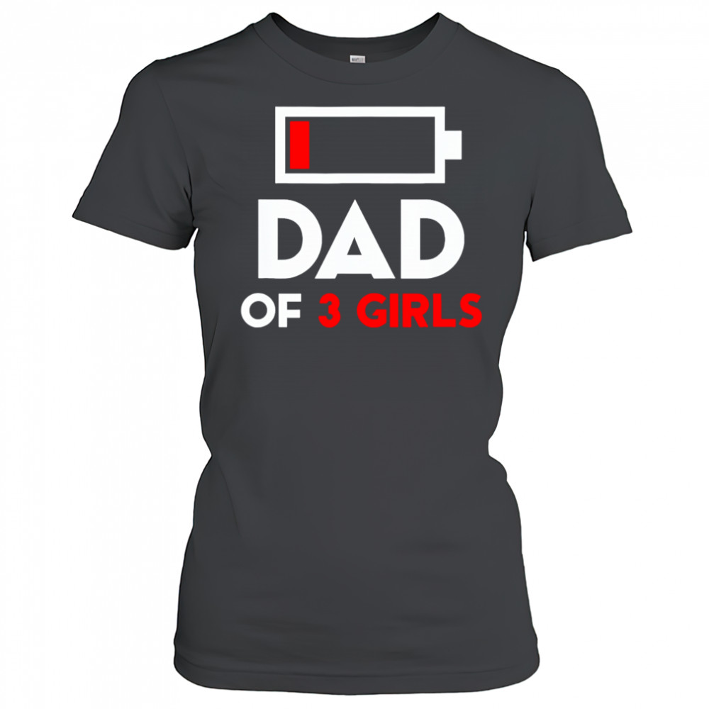 Dad Of 3 Girls Fathers Day shirt Women's T-shirt