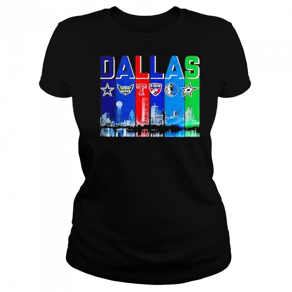 Dallas Skyline City Sports Team Logo Shirt Women's T-shirt