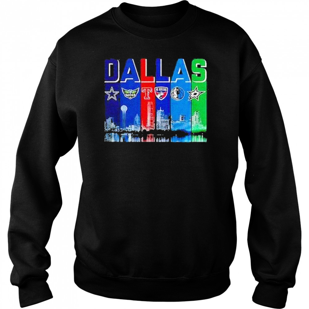 Dallas Skyline City Sports Team Logo Shirt Hoodie