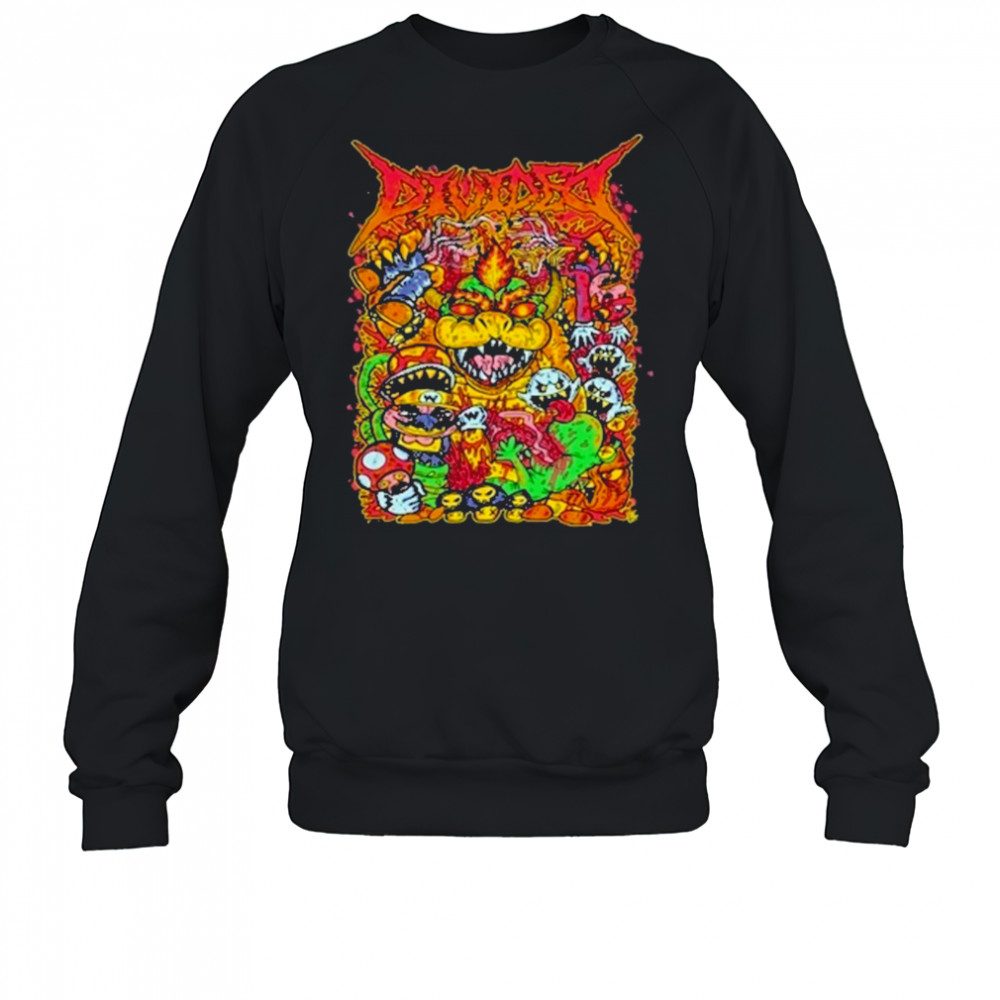 Divided Super Mario Punk Artwork T-Shirt Sweatshirt
