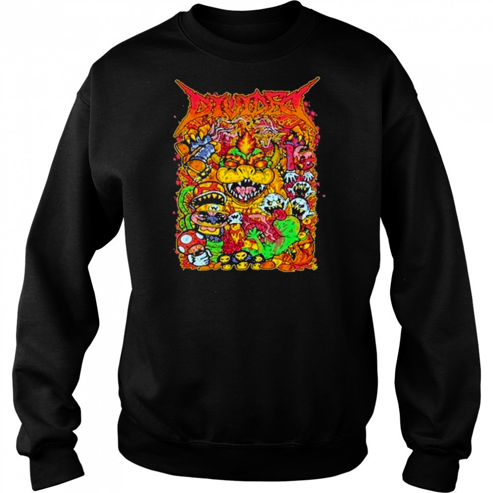 Divided Super Mario Punk Artwork T-Shirt Hoodie