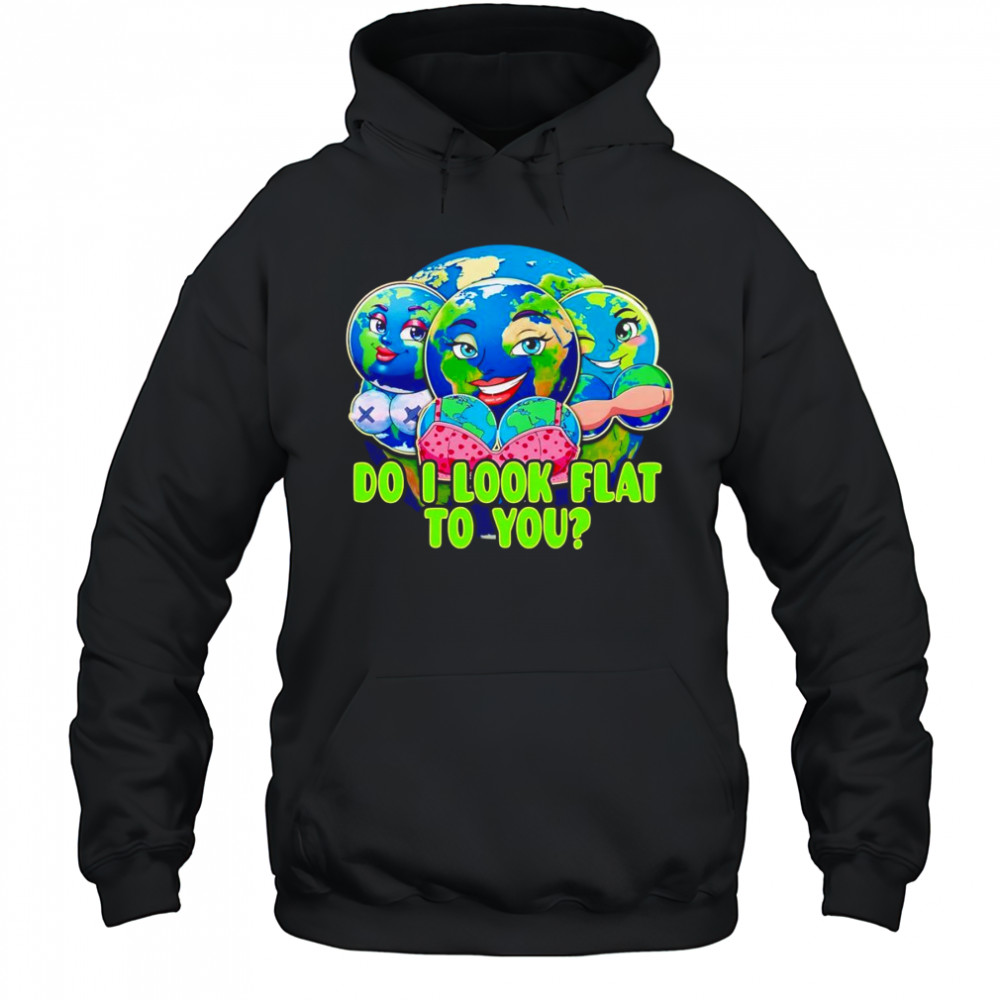 Do I look flat to you Earth shirt Hoodie