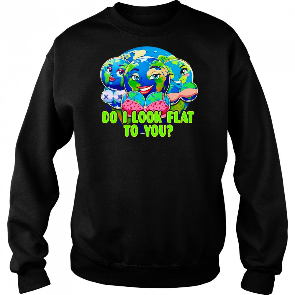 Do I look flat to you Earth shirt Hoodie
