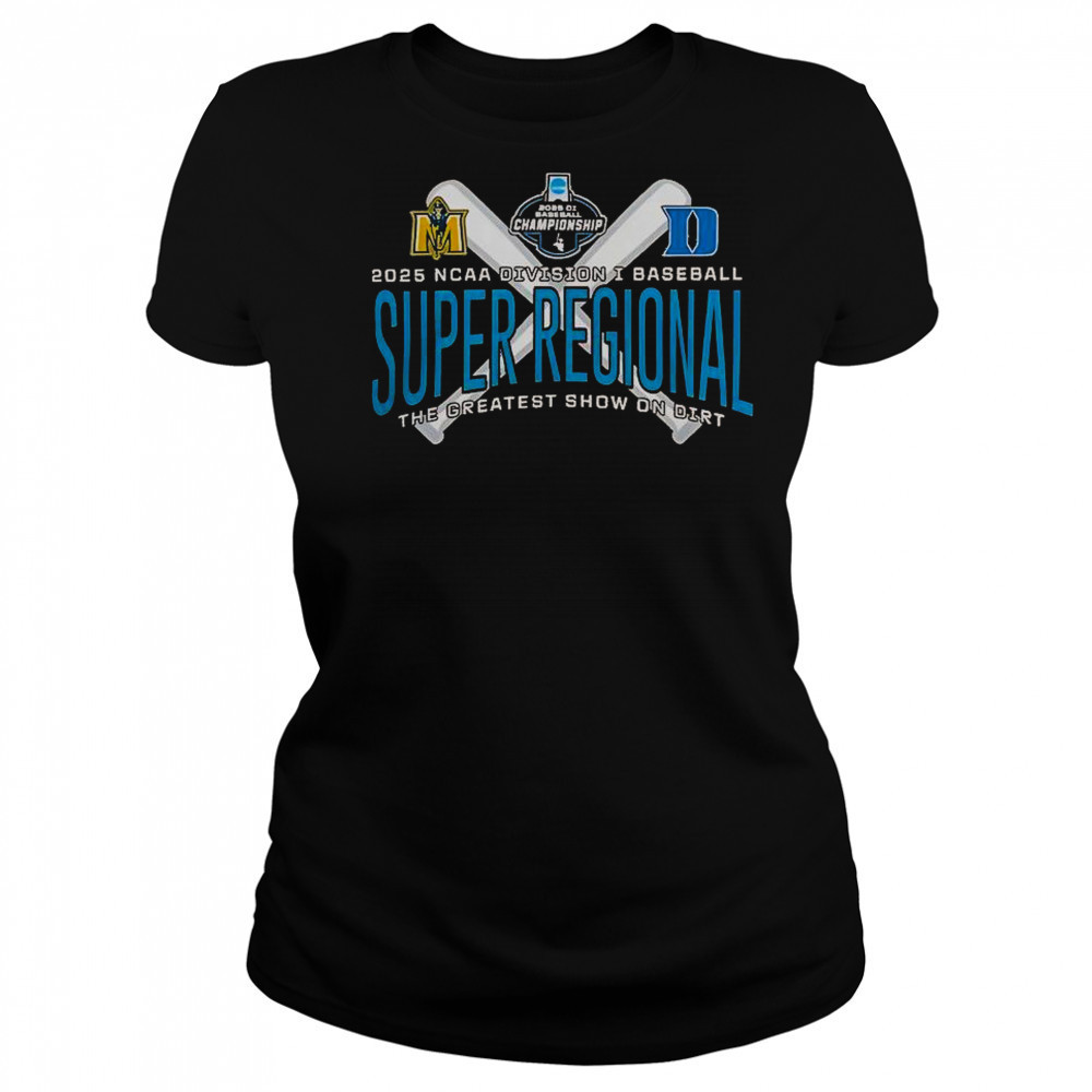 Duke Blue Devils Vs Murray State Racers 2025 NCAA Baseball Super Regional T-Shirt Women's T-shirt