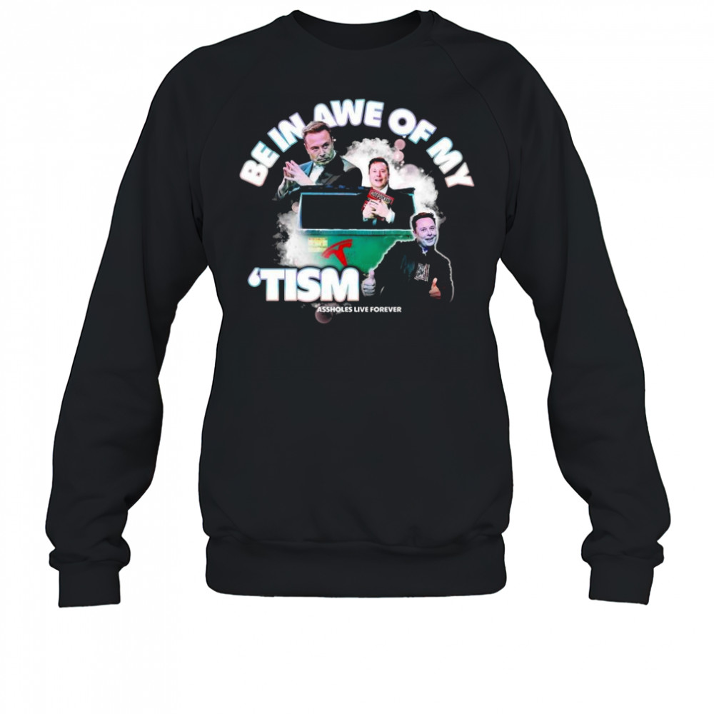 Elon Tism Be In Awe Of My Shirt Sweatshirt
