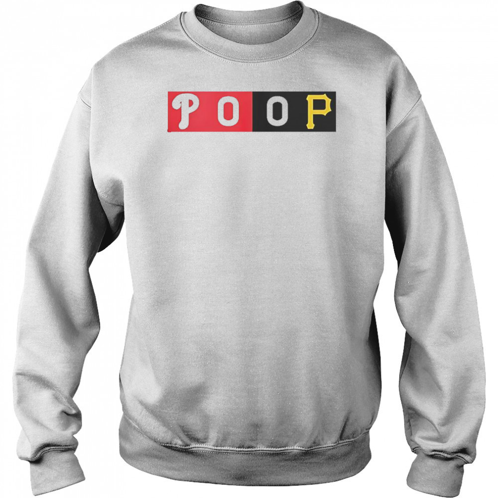 Fans Wearing Commemorative Phillies-Pirates POOP T-Shirt Hoodie