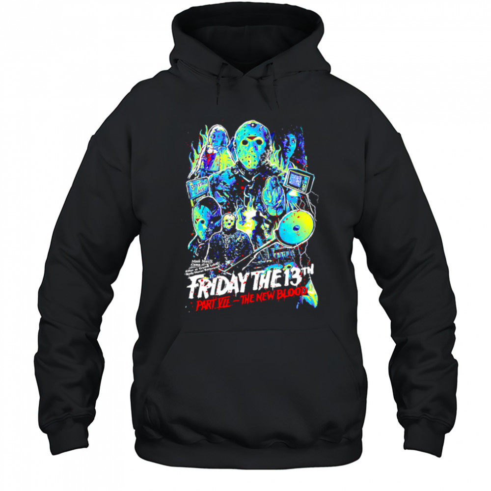 Friday The 13th Part Vii The New Blood Horros graphic retro shirt Hoodie