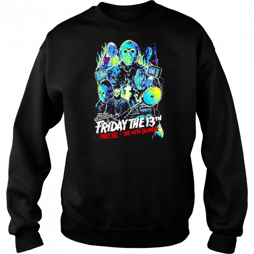 Friday The 13th Part Vii The New Blood Horros graphic retro shirt Hoodie