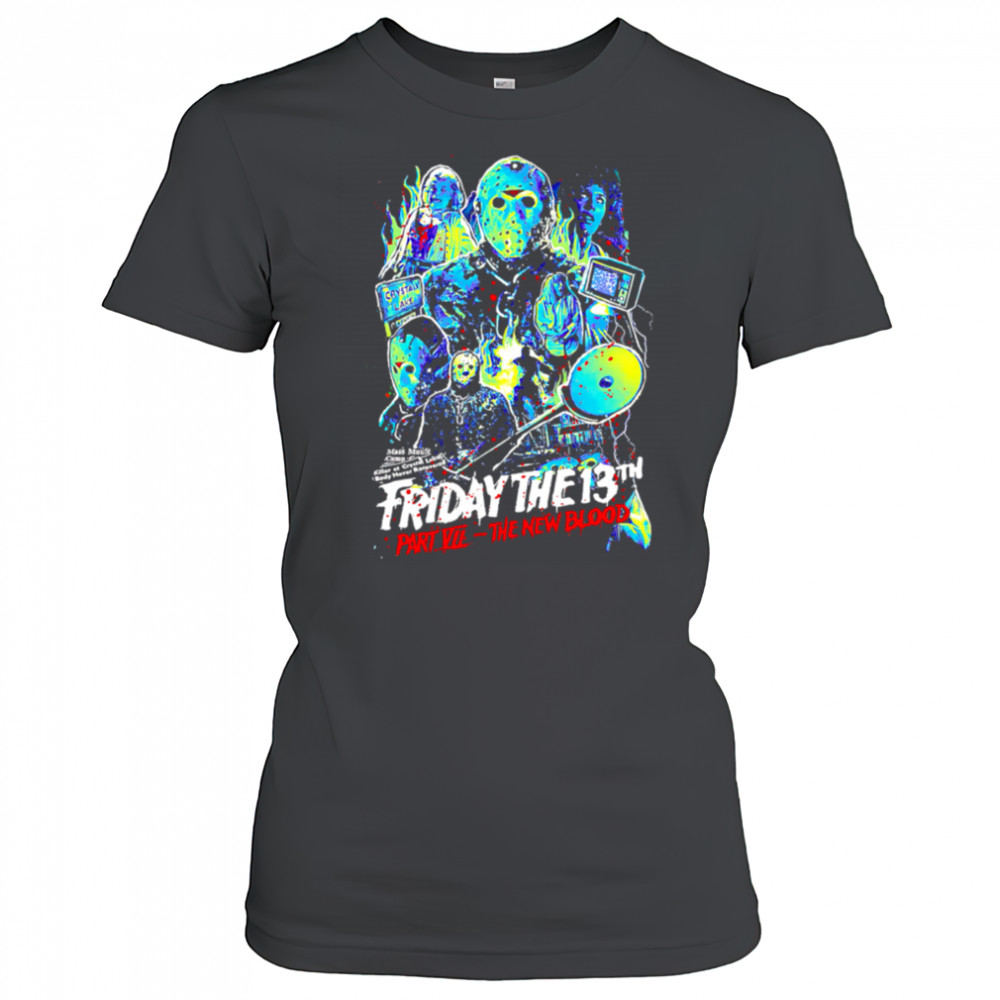 Friday The 13th Part Vii The New Blood Horros graphic retro shirt Women's T-shirt