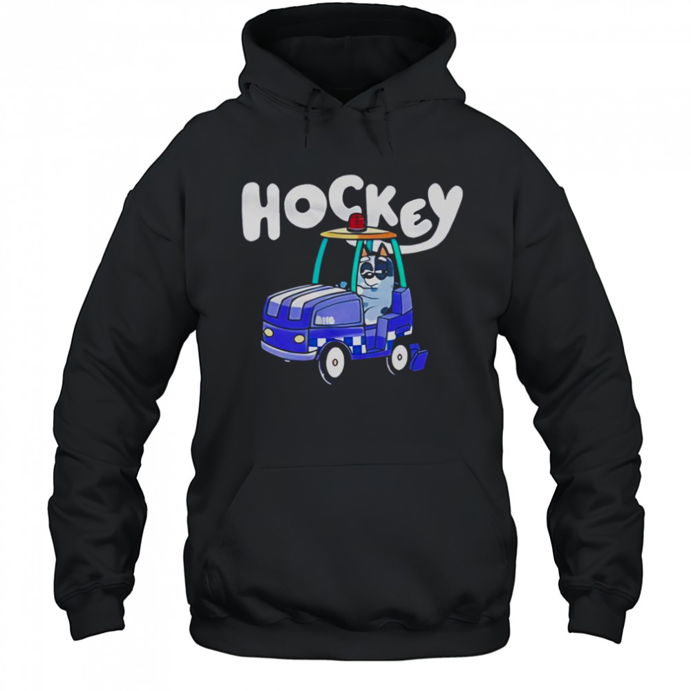 Hockey Bluey Go By Car T-Shirt Hoodie