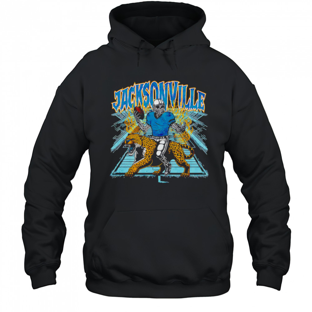 Jacksonville Football Skeleton graphic shirt Hoodie