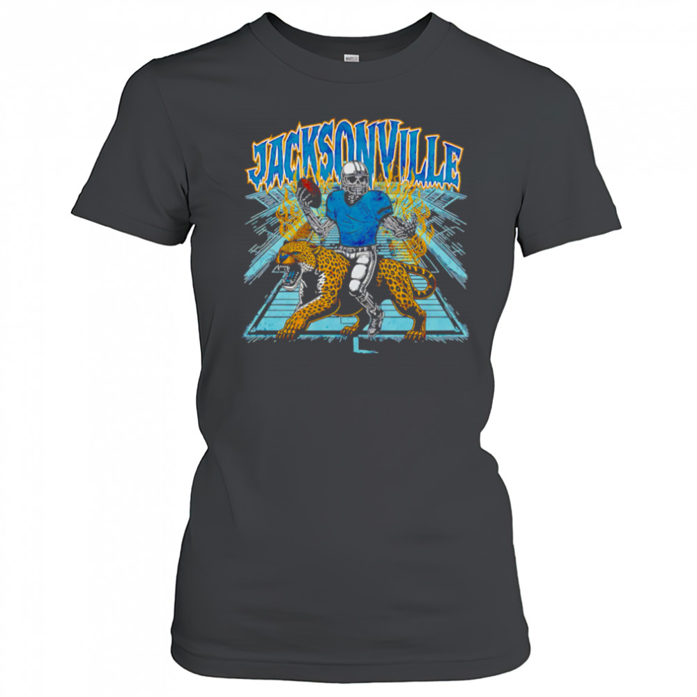 Jacksonville Football Skeleton graphic shirt Women's T-shirt