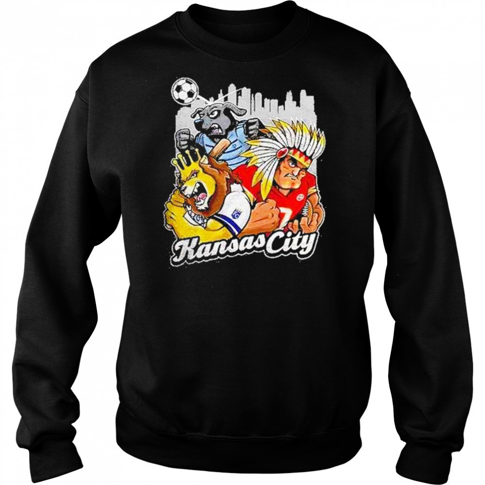 Kansas City Sports Team Mascot Shirt Hoodie