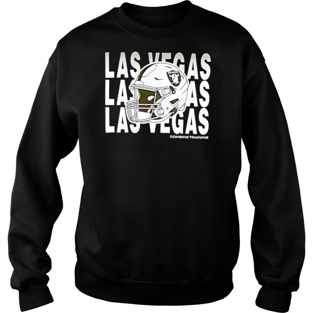 Las Vegas Raiders repeat helmet combine training 2025 shirt Hoodie