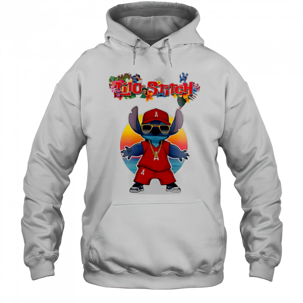 Los Angeles Angels x Lilo and Stitch Baseball shirt Hoodie