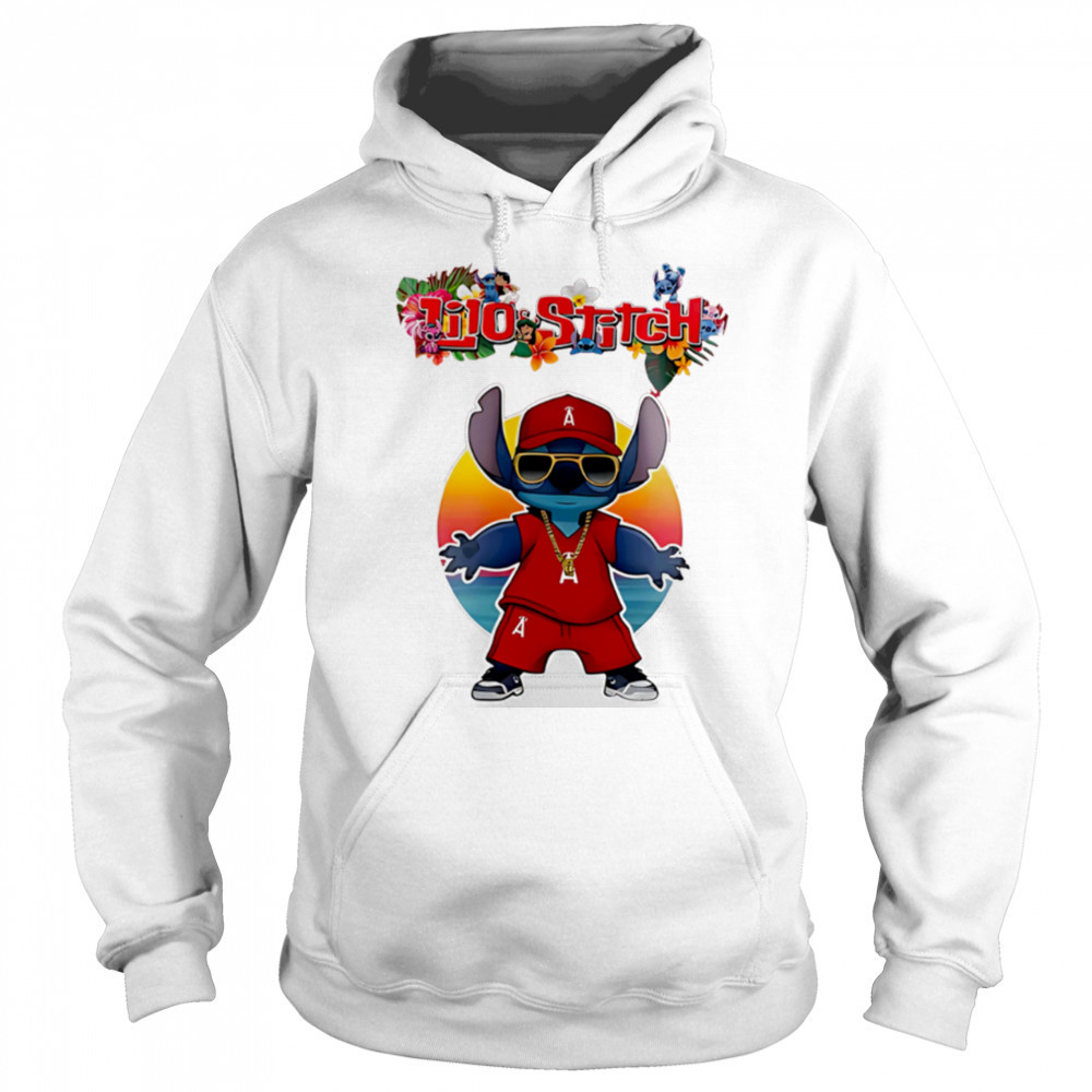 Los Angeles Angels x Lilo and Stitch Baseball shirt Sweatshirt