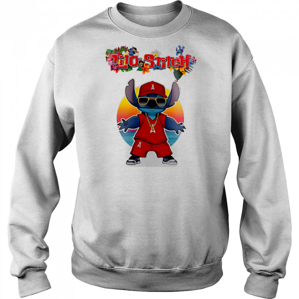 Los Angeles Angels x Lilo and Stitch Baseball shirt Hoodie