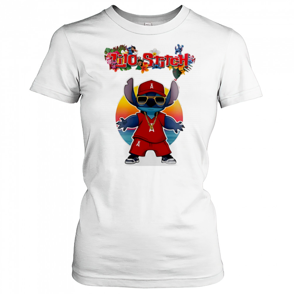 Los Angeles Angels x Lilo and Stitch Baseball shirt Women's T-shirt
