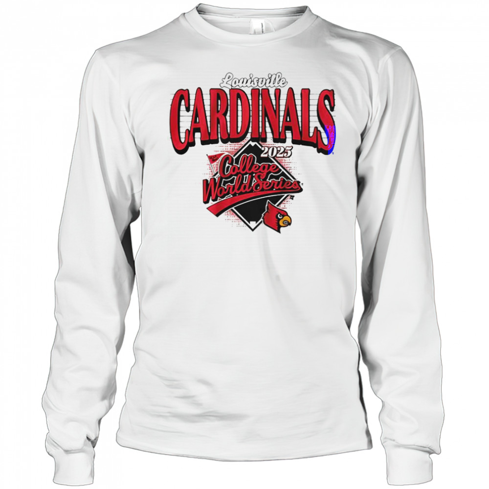 Louisville Baseball 2025 College World Series T-Shirt Long Sleeved