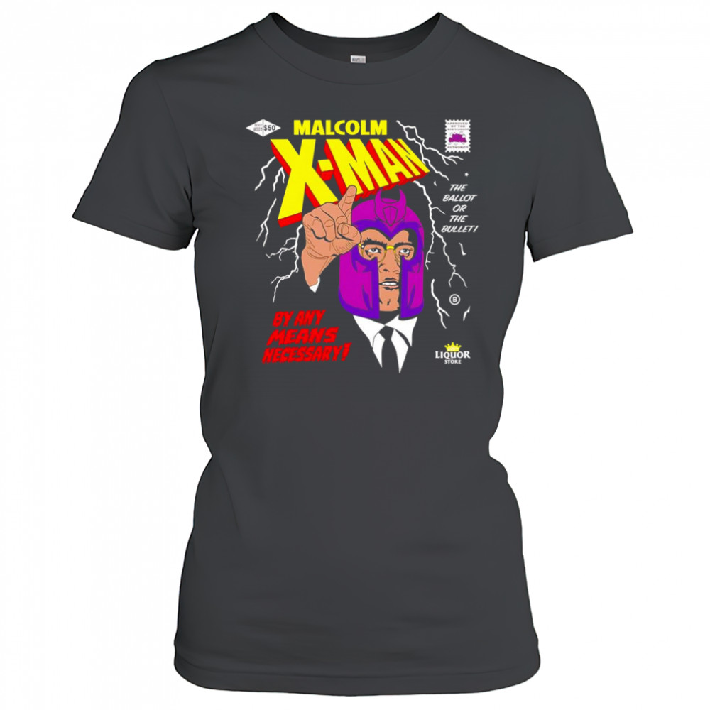 Malcolm X-man by any means necessary shirt Women's T-shirt