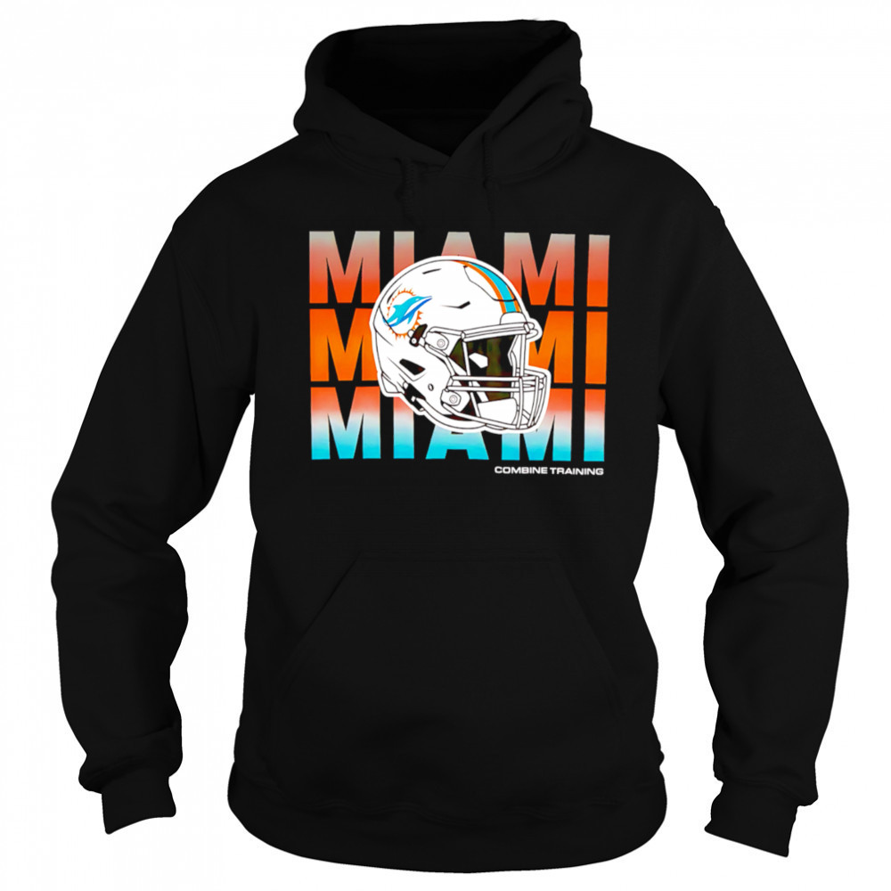 Miami Dolphins repeat helmet combine training 2025 shirt Sweatshirt