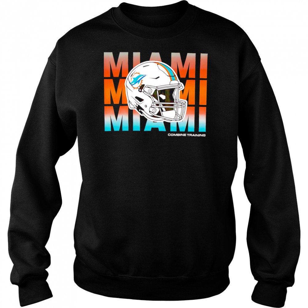 Miami Dolphins repeat helmet combine training 2025 shirt Hoodie