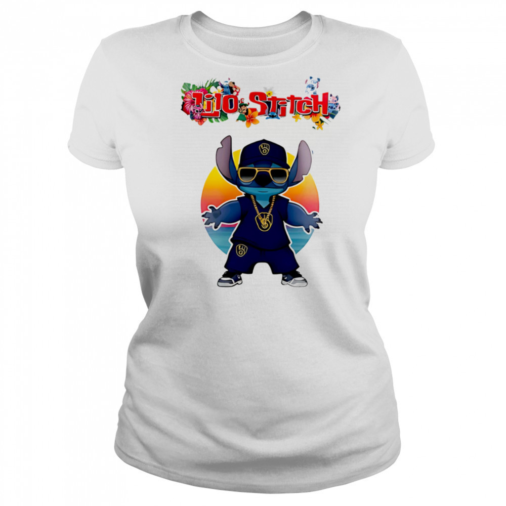 Milwaukee Brewers x Lilo and Stitch Baseball shirt Women's T-shirt