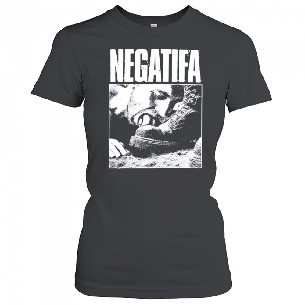 Negatifa licking shoe retro shirt Women's T-shirt