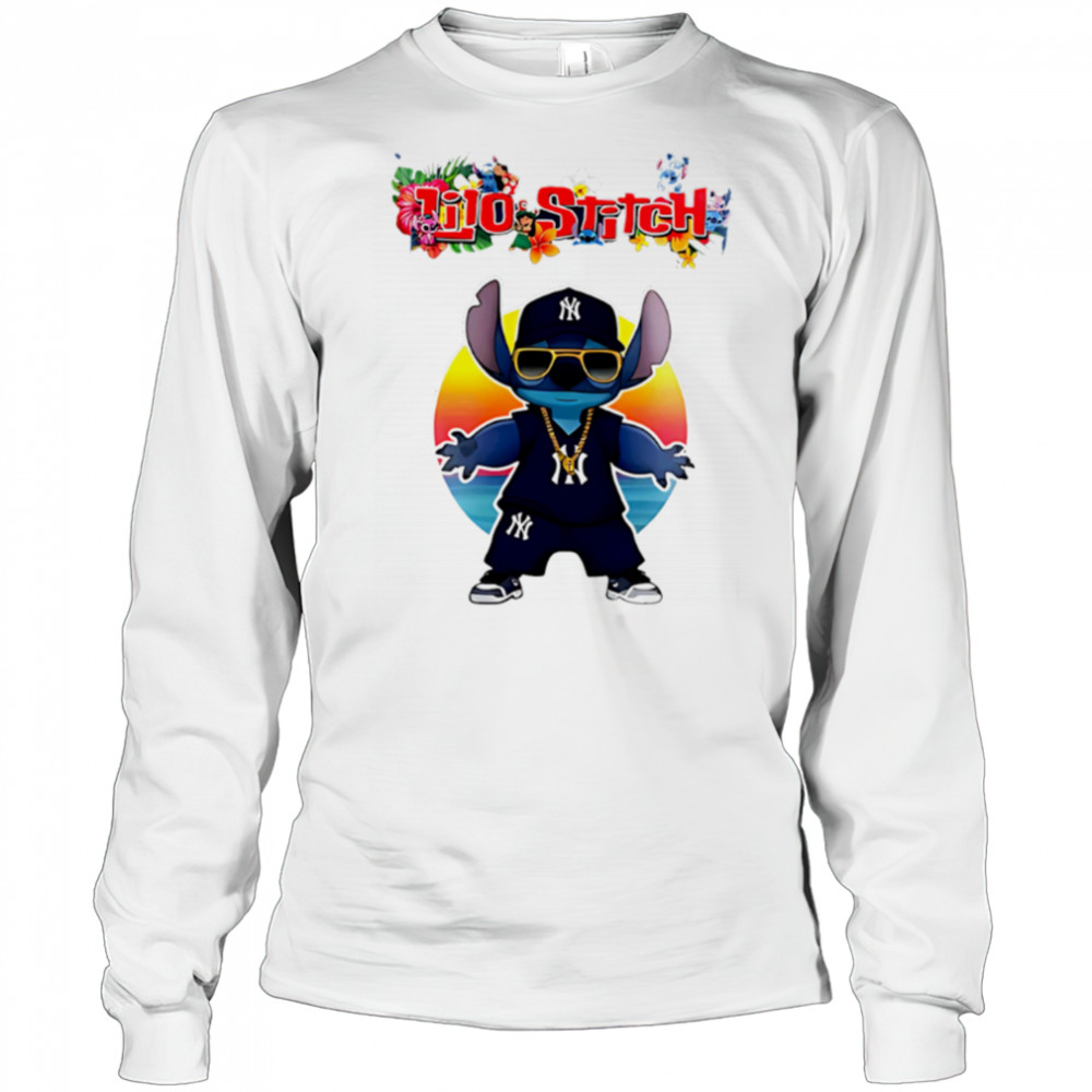 New York Yankees x Lilo and Stitch Baseball shirt Long Sleeved