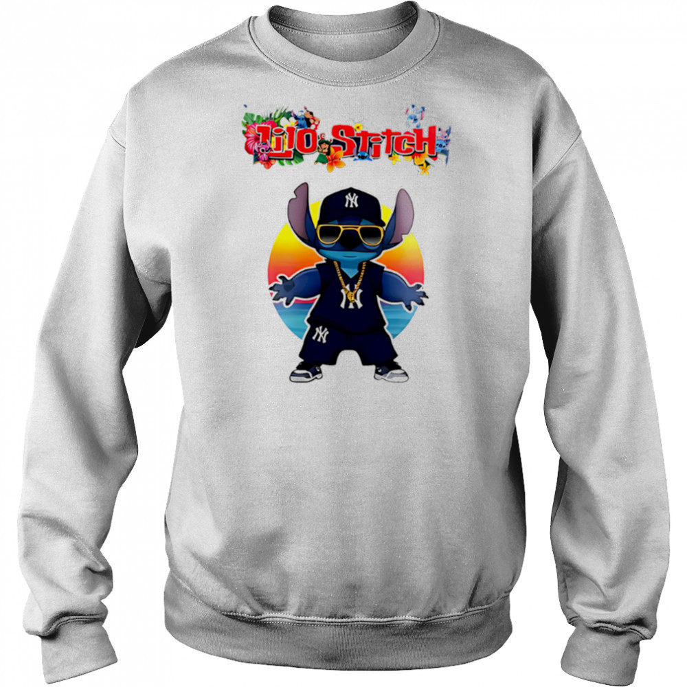 New York Yankees x Lilo and Stitch Baseball shirt Hoodie
