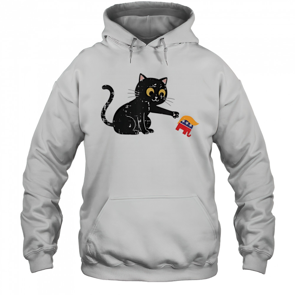 Resist cat tipping elephant protest Trump shirt Hoodie