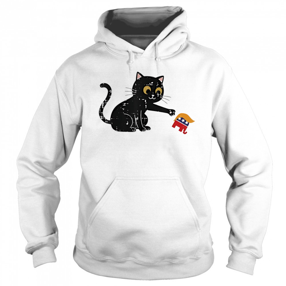 Resist cat tipping elephant protest Trump shirt Sweatshirt