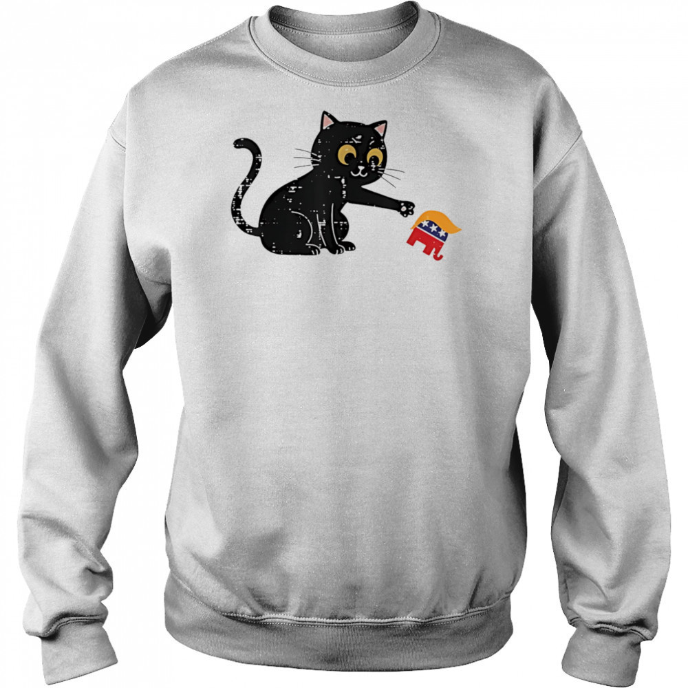 Resist cat tipping elephant protest Trump shirt Hoodie