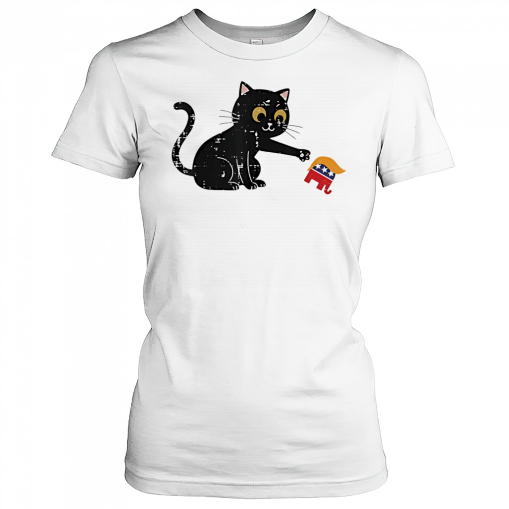 Resist cat tipping elephant protest Trump shirt Women's T-shirt